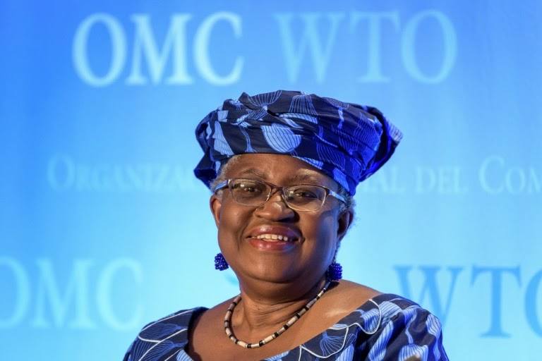 Foto de Ngozi Okonjo Iweala durante uma audiência na Organização Mundial do Comércio