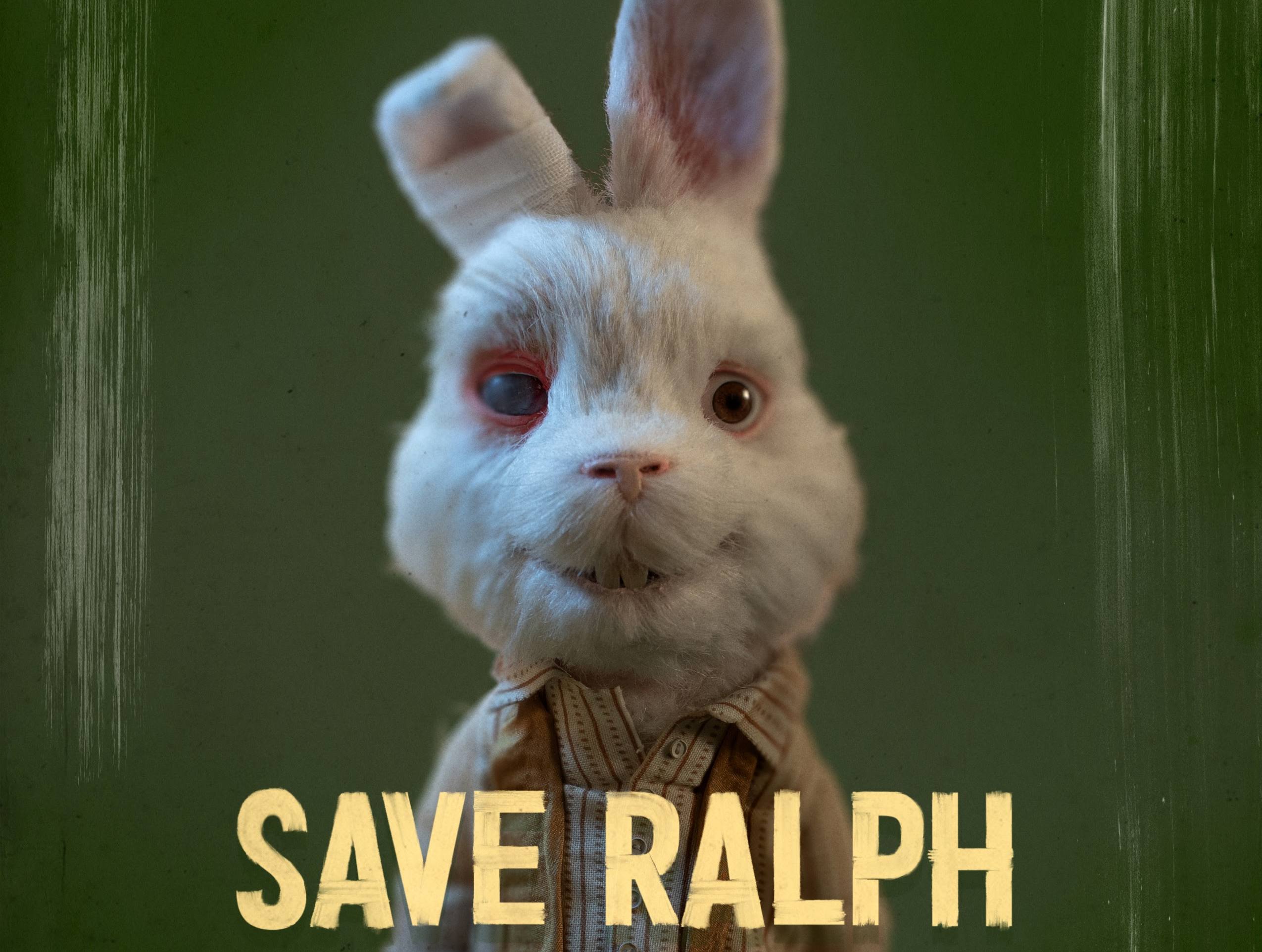 coelho da campanha "salve ralph"