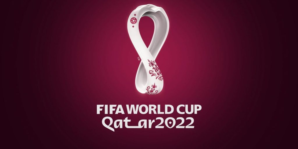 Foto que mostra a logomarca da Copa do Mundo da Fifa.